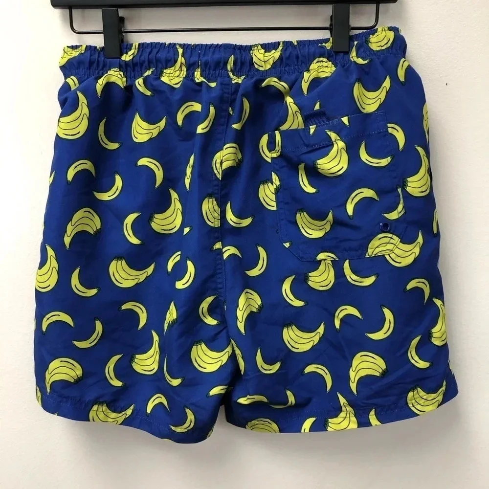 Primark men's banana‎ print swim trunks
